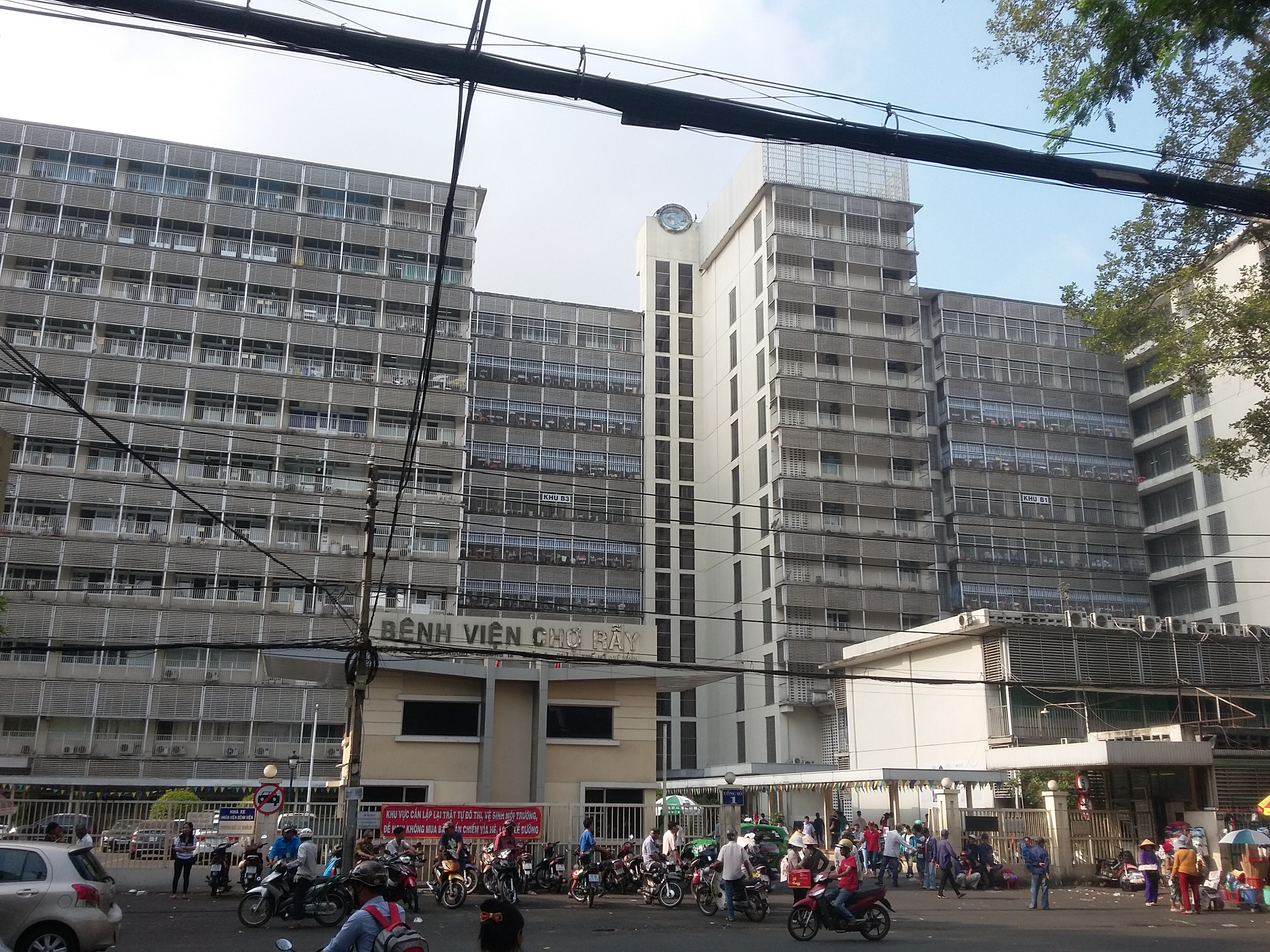 Cho Ray Hospital (CRH) main gate and facade, Ho Chi Minh City, a U.S. Consulate-designated panel physician for the immigrant visa medical exam